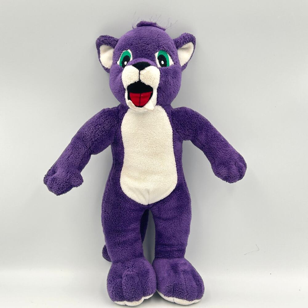Vintage Makutu's Island Purple Panther Plush Stuffed‎ Animal Collectors 13 Inch
